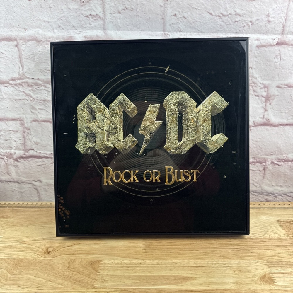 Vintage AC/DC rocker bust picture! Rate! 12.5" By 12.5"